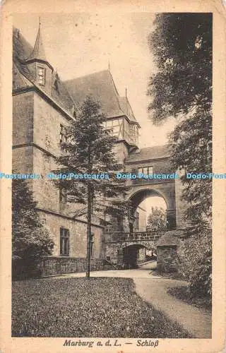 R420992 Marburg a d L Schloss Postkarte