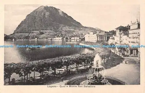R423179 Lugano Quai e Monte San Salvatore
