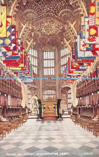 R421211 Henry VII Chapel Westminster Abbey A2122 Art Colour J Lindsay Valentines