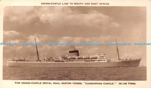 R423218 The Union Castle Royal Mail Motor Vessel Carnarvon Castle