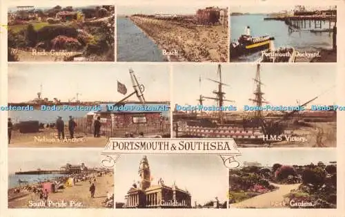 R423393 Portsmouth and Southsea Nelson Anchor Rock Gardens Multi View