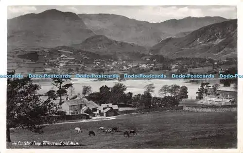 R425355 Coniston Lake Village und Old Man G P Abraham