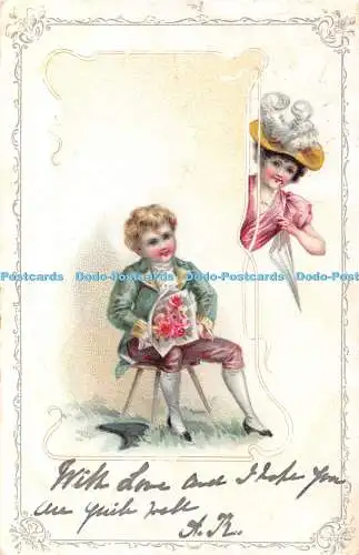 R421444 Frau und Mann Illustration
