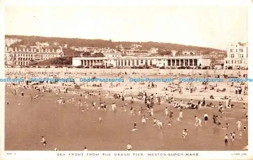 R425373 Weston Super Mare Sea Front vom Grand Pier Tuck