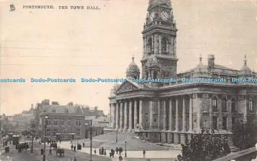 R423456 Portsmouth The Town Hall Tuck Town and City Serie 2050 1907