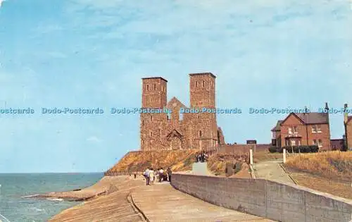 R421648 Reculver Tower Herne Bay WB 296 C G Williams Plastichrome Noel Habgood C