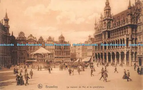 R425583 Bruxelles La Maison du Roi et la Grand Place Ern Nels Thill Serie Bruxel