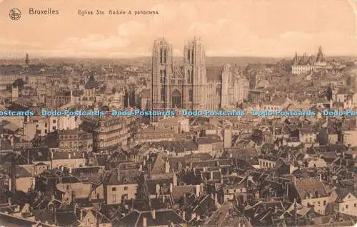R425585 Bruxelles Eglise Ste Gudule und Panorama Ern Nels Thill Serie Bruxelles