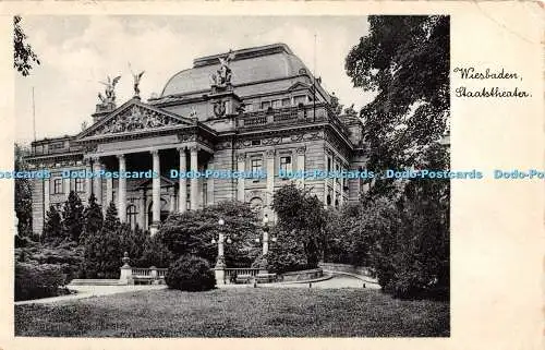 R425615 Wiesbaden Plaatstheater Bromsilber Nachahmung Postkarte