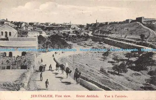 R423737 Jerusalem First view Erster Anblick Vue a l crivee Fr Vester No 101