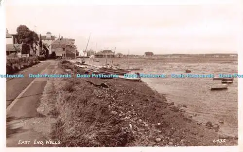 R427200 Wells East End The R A Postcards RP 1953