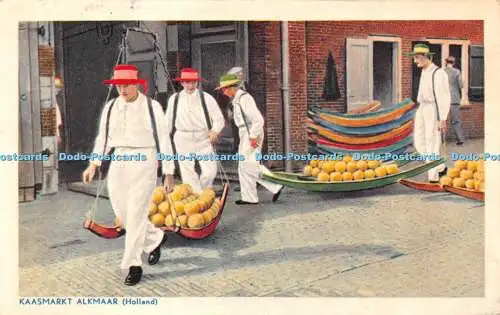 R423833 Holland Kaasmarkt Alkmaar Emna Serie M 7 51 1951