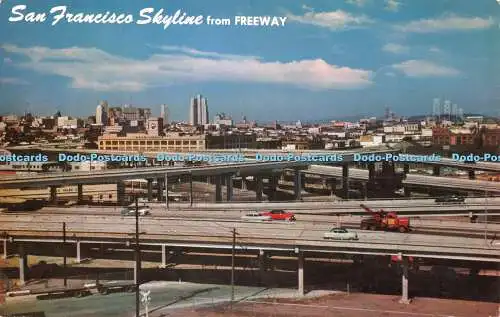 R427249 San Francisco Skyline vom Freeway E F Clements natürliche Farbe von Mike Ro