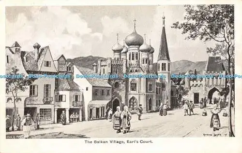 R427252 Earl Court The Balkan Village Gale and Polden The Nelson Series