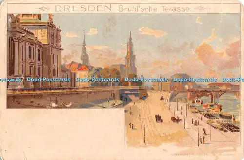 R427267 Dresden Brühl Sche Terasse Postkarte