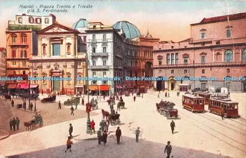 R427343 Napoli Piazza Trento e Trieste Gia S Ferdinando Ditta R Zedda di Carcava