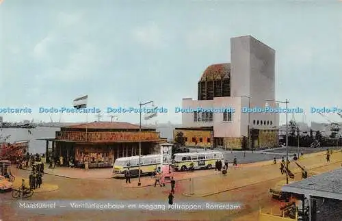 R421948 Maastunnel Ventilatiegebouw en toegang rolltrappen Rotterdam