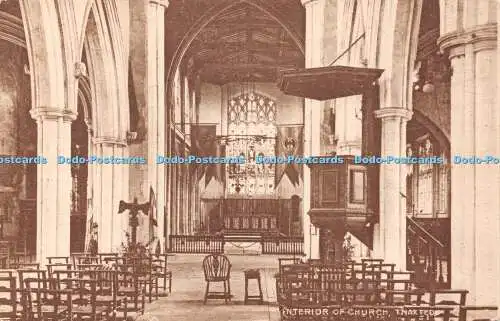 R423956 Thaxted Interior of Church W C White