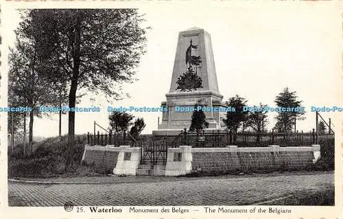 R427352 Waterloo Das Denkmal der Belgier A Dohmen Albert