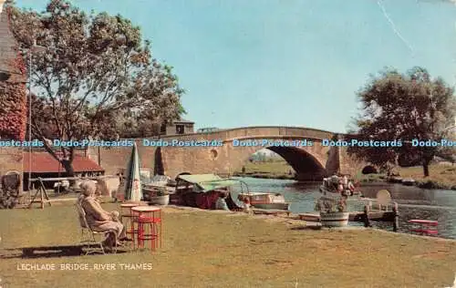 R423963 Lechlade Bridge River Thames J Salmon Cameracolour 1976