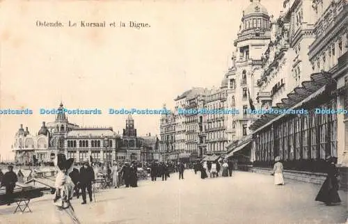 R427356 Ostende Le Kursaal et la Digue Postkarte