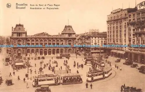 R427357 Bruxelles Gare du Nord et Place Rogier Ern Nels Thill Galeries et Grand