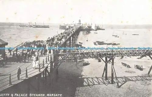 R425882 Margate Steg und Palace Steamer Elite Bild Postkartenautomat