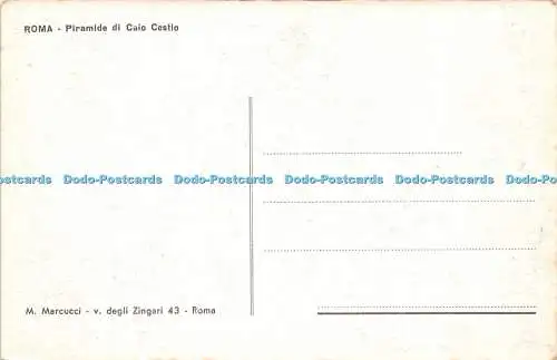 R421963 Roma Piramide di Caio Cestlo M Marcucci