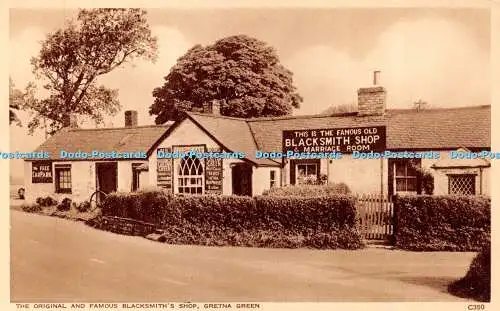 R423974 Gretna Green The Original and Famous Blacksmith Shop Photochrom