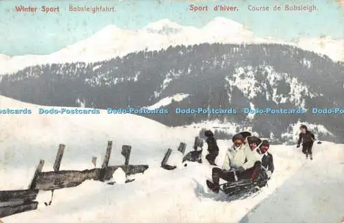 R425891 Winter Sport Bobfahrt R F B Nr 2846