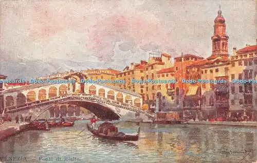 R421971 Venezia Ponte di Rialto Tecnografica Milano