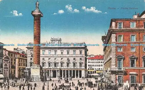 R421972 Roma Piazza Colonna Visto Rev Stampa Milano 3264 E V R 11