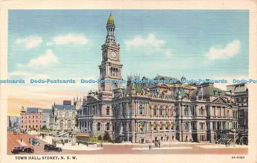 R423982 Sydney N S W Town Hall zeigt auch die St Andrews Cathedral