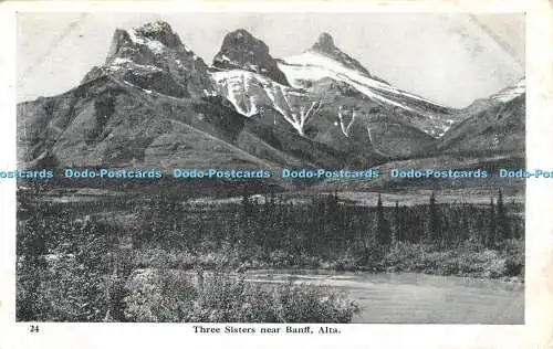 R425897 Alta Three Sisters Near Banff Novelty Mfg and Art