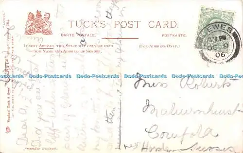 R423984 Lewes Castle Tuck Oilette Postkarte 7241 1906