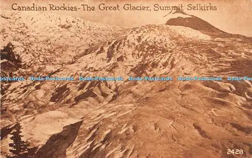 R425901 Canadian Rockies The Great Glacier Summit Selkirks Pacific Publishing Em