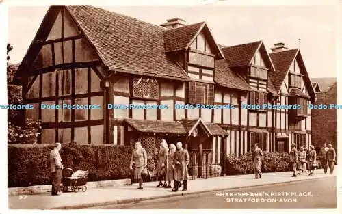 R421983 37 Shakespeares Geburtsort Stratford auf Avon RP 1955