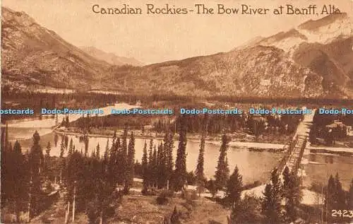 R425904 Alta Canadian Rockies The Bow River at Banff Pacific Publishing Empire S