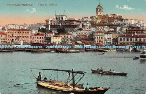 R427383 Constantinopole Pera et Galata Postkarte