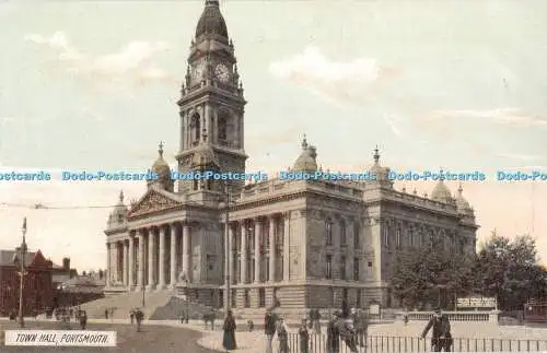 R425909 Portsmouth Town Hall Postkarte