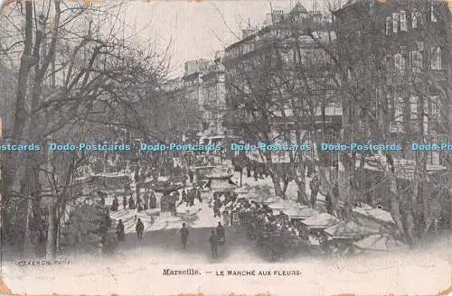 R427388 Marseille Le Marche Aux Fleurs Staerck 1908