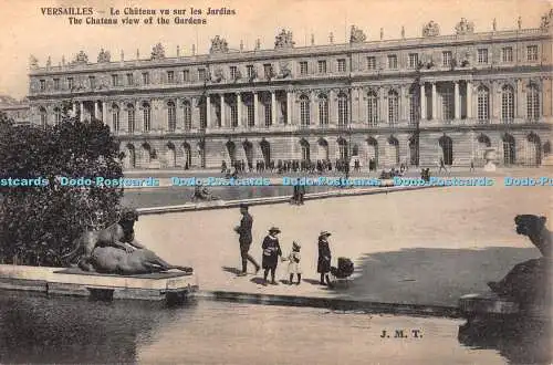 R425952 Versailles Das Schloss Blick auf die Gärten J M T L B Dijon 1924