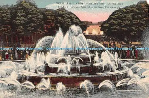 R425958 Versailles The Park Latone Basin When the Great Fountains Play Cosse