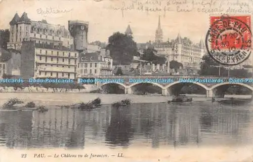 R424055 Pau Le Chateau vu de Jurancon LL 23 1910