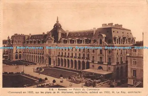 R425970 Rennes Palais du Commerce Mesny Postkarte