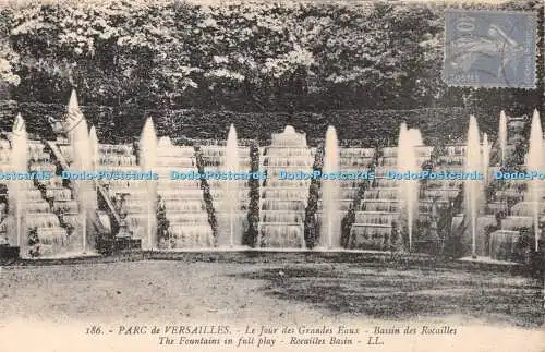 R424061 Parc de Versailles Die Brunnen im vollen Spiel Rocailles Becken LL 186 Lev