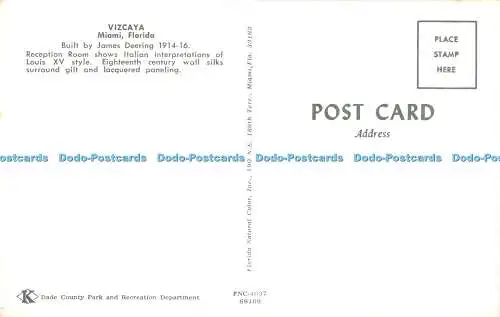 R427456 Florida Vizcaya Miami gebaut von James Deering Florida natürliche Farbe Dade