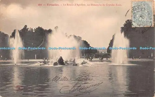 R424064 Versailles Le Bassin d Apollon un Dimanche de Grandes Eaux P H and Cie