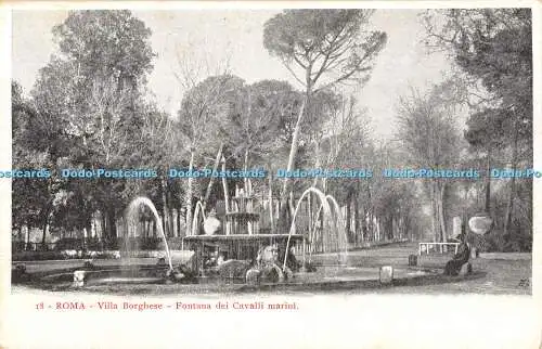 R427690 18 Roma Villa Borghese Fontana dei Cavalli marini