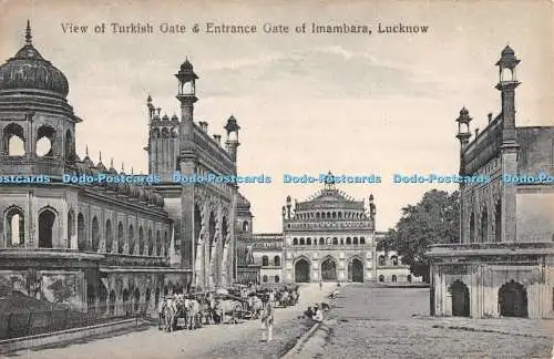 R427768 Blick auf Türkisches Tor und Eingangstor von Imambara Lucknow